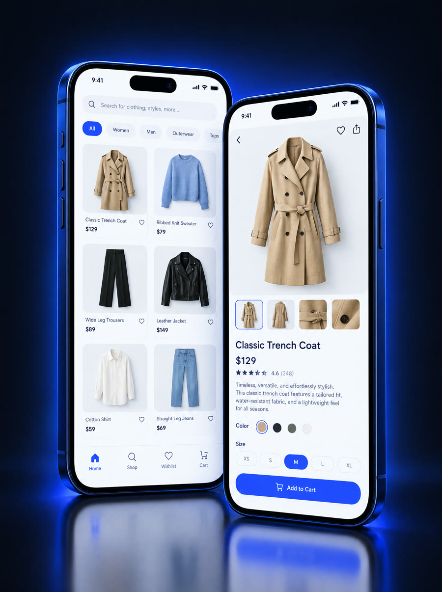 Fashion e-commerce mobile app